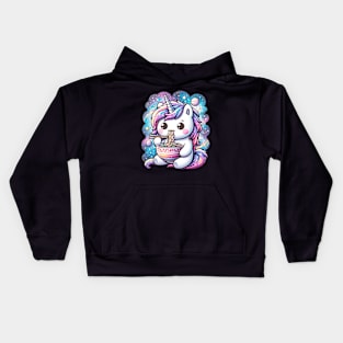 Space Unicorn Ramen Kids Hoodie